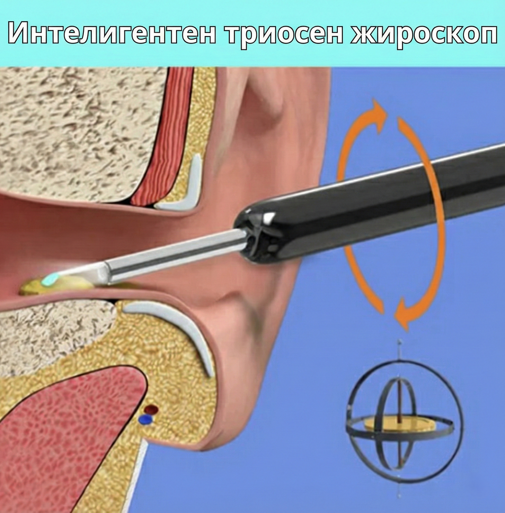 Интелигентен визуален уред за почистване на уши с HD камера и Wi-Fi